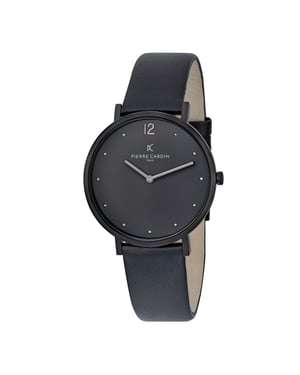 Pierre Cardin Belleville Simplicity Unisex Horloge Zwart CBV.1021