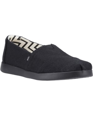 TOMS Alpargata Plus Jute Vrouwen Zwart/Zwarte Espadrilles