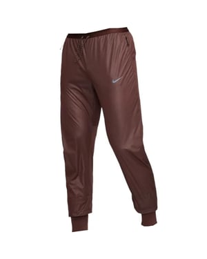 Nike effen donkerbruine hardloopbroek