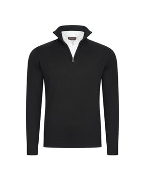 Cappuccino Italia Mock zip pullover