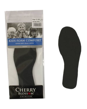 Cherry Blossom Childrens Insoles Foam Shoe Care grey
