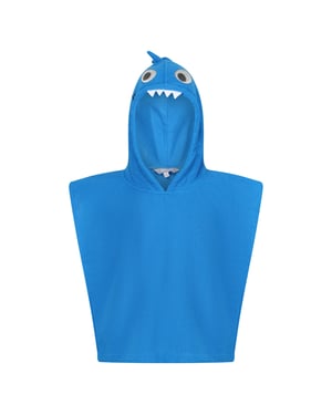 Regatta Childrens/Kids Bubbles The Shark Hooded Towel (Hawaiian Blue)