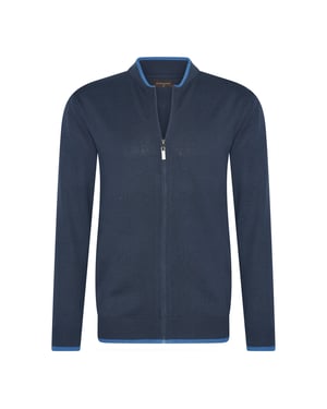 Cappuccino Italia Full zip cardigan navy