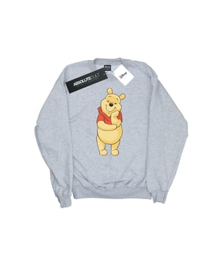 Disney Heren Winnie De Poeh Schattig Sweatshirt (Sportgrijs)