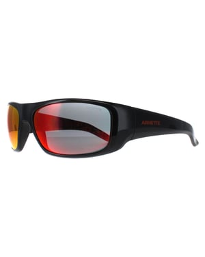 Arnette Rectangle Mens Black Orange Hot Shot AN4182