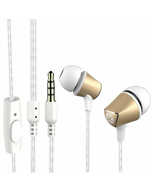 Cocoon 100 Series Noise-Isolating Tangle Free In-Ear Headphone - Gold