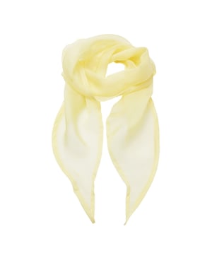 Premier Unisex Adult Colours Chiffon Scarf (Lemon)