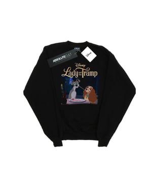 Disney Dames/Dames Lady And The Tramp Hommage Sweatshirt (Zwart)