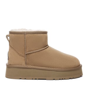 EVER AU Australia Women Dusky Leather Platform Short Boots