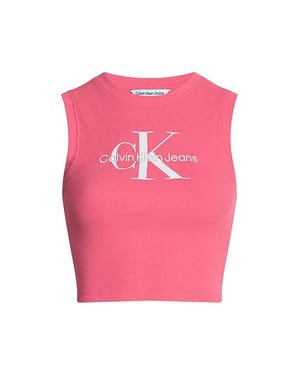 Calvin Klein tanktop met klassiek logo op de voorkant voor dames