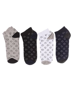 Pack of 4 men's ankle socks, men's short socks