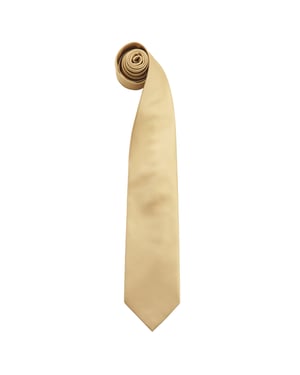 Premier Mannen 'Kleuren' Effen Mode / Zakelijke Stropdas (Goud)