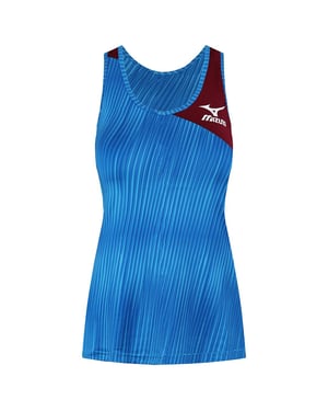Mizuno Amplify Dames Blauw Tanktopje