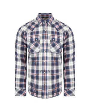 Ariat Anderson Mens Blue/Red Shirt