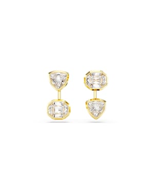 Swarovski 'Imber Organic' Dames Gouden Geplakte Metalen Stud Oorbellen - Goud 5705461
