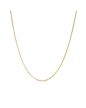 Luxe halsketting gemaakt van 925 Sterling zilver met 18K geelgouden afwerking - 18K geelgoud verguld - 18K geelgoud verguld - 18K geelgoud verguld