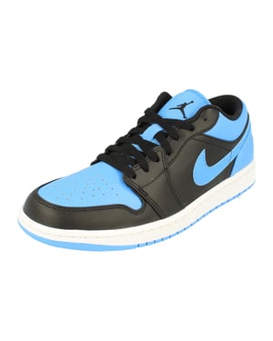 Nike Air Jordan 1 Low Heren Zwarte Sneakers