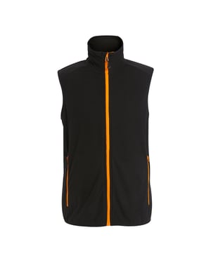 Regatta Heren Navigate Fleece Gilet (Zwart/Oranje Pop)