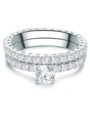 Trilani Female Sterling Silver Set (Ring 2er)