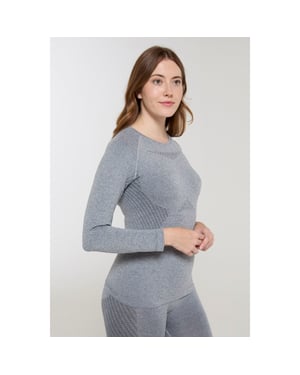 Mountain Warehouse Dames/Dames Off Piste II Basislaag Top (Lichtgrijs)