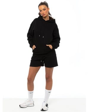 Enzo Dames Oversized Hoodie Tracksuit Met Korte Broek