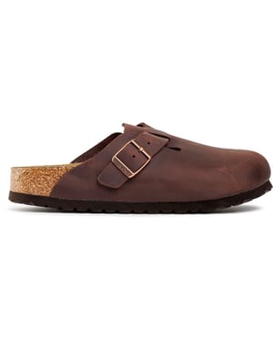 Birkenstock Boston nu oiled soft footbed smal habana unisex instapper