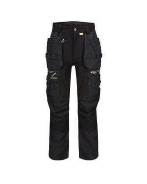 Regatta Mens Infiltrate Softshell Stretch Work Trousers (Black)