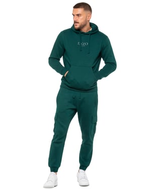 Enzo | Heren Pullover Hoodie Tracksuit Set - Groen