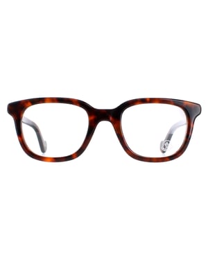 Moncler Rectangular Mens Dark Havana Glasses