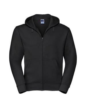Russell Heren Authentieke Sweatshirt met volledige ritssluiting / Hoodie (Zwart)