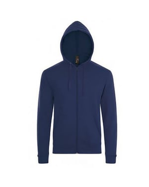SOLS Herenstenen Ritssluiting in de vorm van een gewone Hoodie (Franse marine)