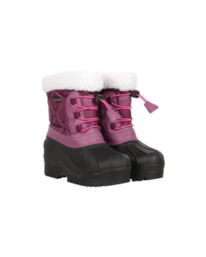 Mountain Warehouse Kinderen/Kinderen Arctic Adaptive Waterdichte Sneeuwlaarzen (Donkerpaars)