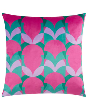 Heya Home Raeya Art Deco Velvet Polyester Filled Cushion