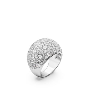 Swarovski 'Luna' Women's Base Metal Ring - Silver 5666182