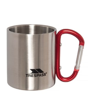 Trespass Bruski Carabiner Clip Reisbeker/Mok (Zilver)
