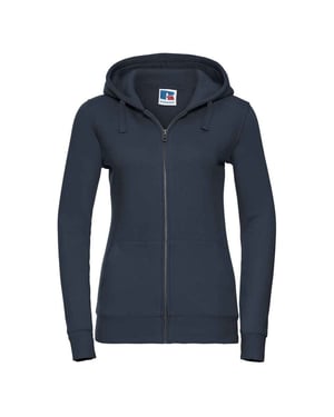 Russell Womens/Ladies Authentic Full Zip Hoodie (French Navy)