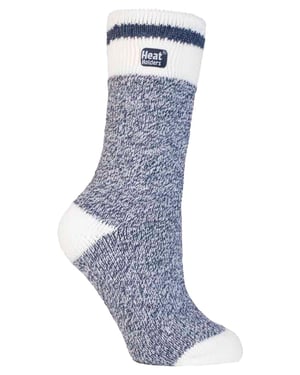 Heat Holders - Thermische sokken met damespatroon - Navy Block Twist