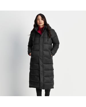 Cautley Womens Long Padded Jacket Black