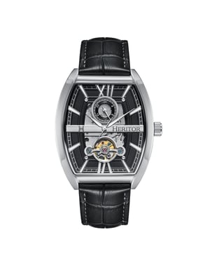 Heritor Automatic Masterson semi-skelet lederen bandhorloge