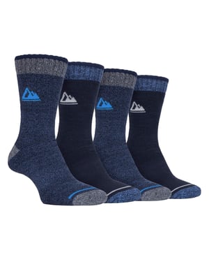 STORM BLOC - 4 Pairs Mens Cushion Sole Hiking Work Boot Socks