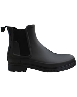 Hunter Refined Mens Black Chelsea Boots
