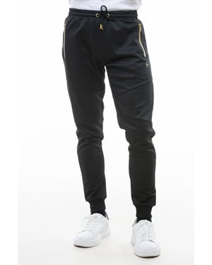 D-Rock Men's Cuffed Jogger with Gold Zipper Details Jogging Bottoms