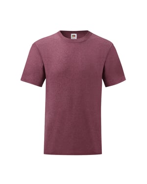 Fruit of the Loom Heren Valueweight T-Shirt (Heide Bourgogne)
