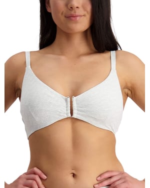 Metallic Chic U Wire Bikini Top