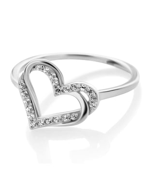 Orphelia 'Cecilia' Dames 925 Sterling Zilveren Ring - Zilver ZR-7584