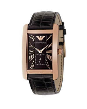Emporio Armani AR0168 Rechthoekig Roségoud Herenhorloge