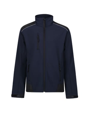 Regatta Heren Zandstorm Werkkleding Softshell Jasje (Marine / Zwart)