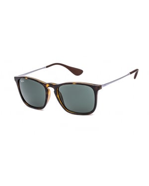 Ray-Ban Sunglasses Chris 4187 710/71 Tortoise & Gunmetal Green