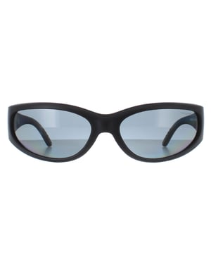 Arnette Oval Unisex Matte Black Dark Grey Polarized AN4302 Catfish