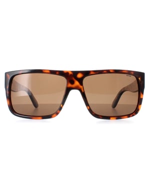INVU Rechthoek Heren Demi Tortoise Bruin Gepolariseerd B2130